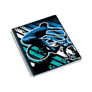 Cuaderno doble espiral cuadro tapa blanda (colon) $580