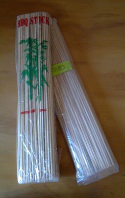 Palos de brocheta $250 pqte.